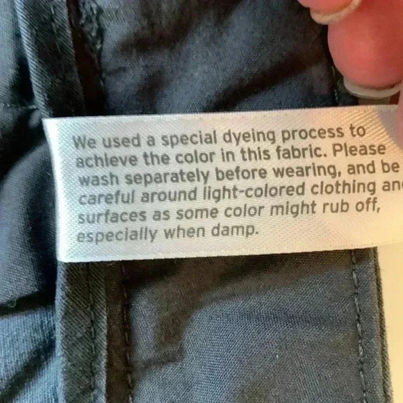 Eddie Bauer Hi-rise women’s NWOT Blue /Gray Lightweight Straight Leg Pants - Picture 7 of 14